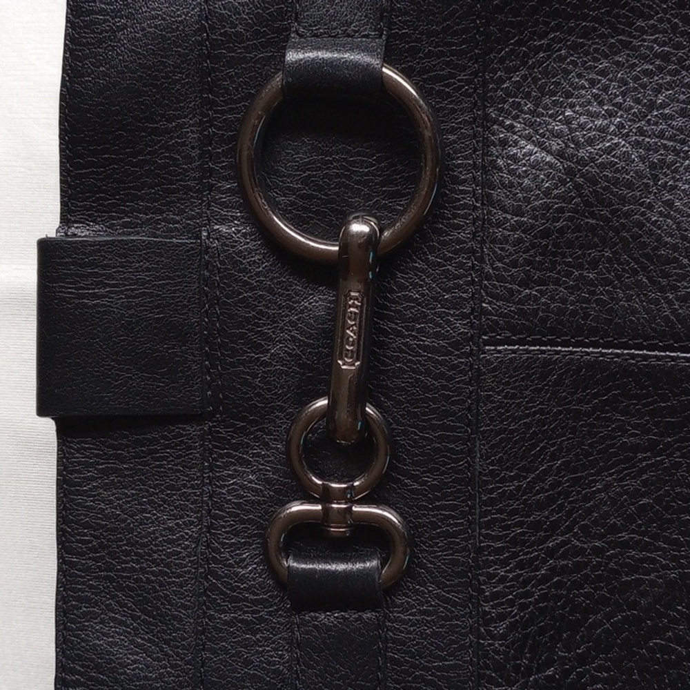Coach Audrie Leather Riding Boots 5.5 Black Horsebit - Picture 6 of 6